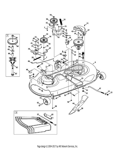 troy bilt wxkt horse xp  parts diagram  mower deck