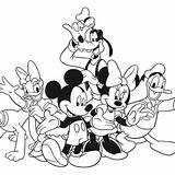 Coloring Disney Mickey Pages Mouse Friends Pdf Family Minnie Adult Walt Book Typing Sheets Kids Adventure Adults Printable Clipart Print sketch template