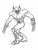 Wolverine Dibujos Colorear Enfadado sketch template