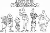 Coloring Arthur Christmas Pages Choose Board sketch template