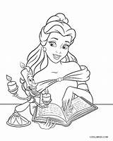 Beast Beauty Coloring Pages Belle Kids Printable sketch template