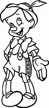 Pinocchio Wecoloringpage Drawings Colouring sketch template