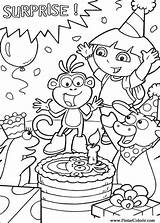 Dora Coloring Pages Para Birthday Printable Happy Explorer Kids Sheets Print Br Google sketch template