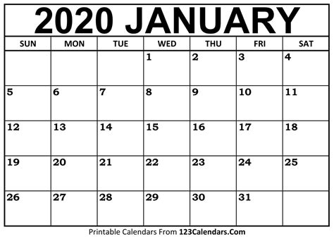 printable calendar   type  month calendar printable