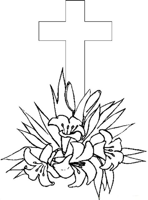 printable cross coloring pages  kids