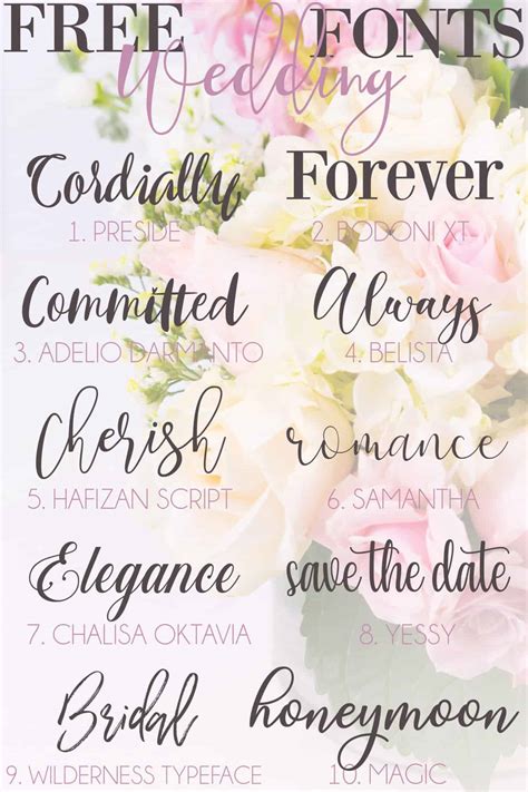 wedding fonts glitter  graze