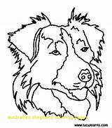 Coloring Pages Dog Collie Australian Shepherd Printable Border Color Puppy Dogs Bulldog Print Cute Sheet Police Prairie Getcolorings English Kids sketch template