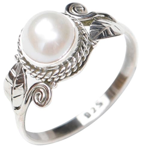 pearl ring pearl stone jewelry exotic india art