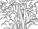 Cascada Cascata Cachoeira Colorir Chute Waterfalls Eau Getdrawings Zamboni Bosque Desenhos Acolore Dibuixos Template Coloritou Dibuix sketch template