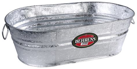 behrens high grade steel  ov  gallon hot dipped galvanized steel oval tub walmartcom