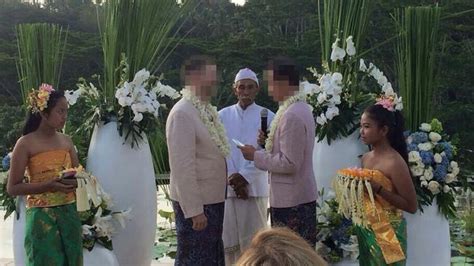 controversy after gay marriage wedding in bali