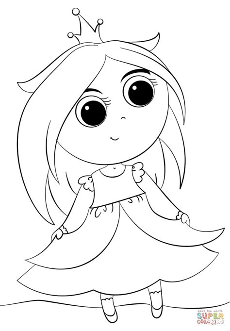 cute  princess coloring page  printable coloring pages