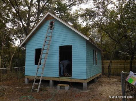 cottage  gainesville built  historic shed