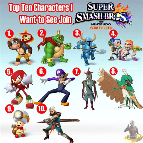 top ten characters     join super smash bros  switch  photo  flickriver