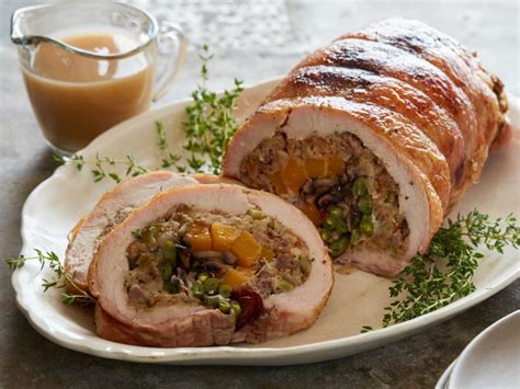 thanksgiving dinner turkey roulade recipe food network kitchen food