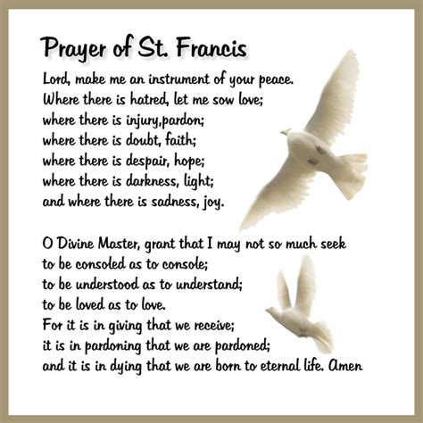 prayer  st francis carfleo