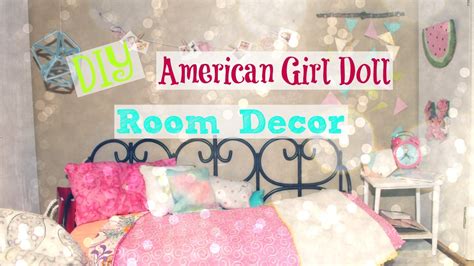 diy american girl doll room decor  youtube