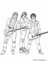 Coloring Pages Jonas Brothers Famous Guitars People Sheets Brother Color Getcolorings sketch template