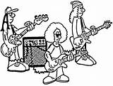 Banda Bandas Rockstar Ensayo Colorir Rehearsal Rockeros Desenhos Fa Rockstars Muzyczny Jukebox Publicada Musicales Música Zespół Lilicatt Gostaria sketch template