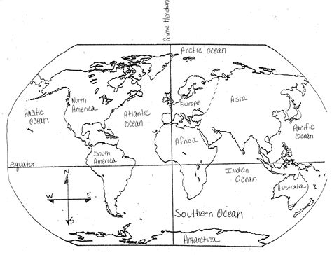 mrguerrieros blog blank  filled  maps   continents  oceans