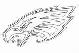 Eagles Coloring Philadelphia Pages Printable Template Logo sketch template