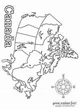 Canada Map Colouring Coloring Blank Pages Color Printable Printcolorfun Kids Print Province Printables Fun Maps Getcolorings Crafts Choose Board Ca sketch template