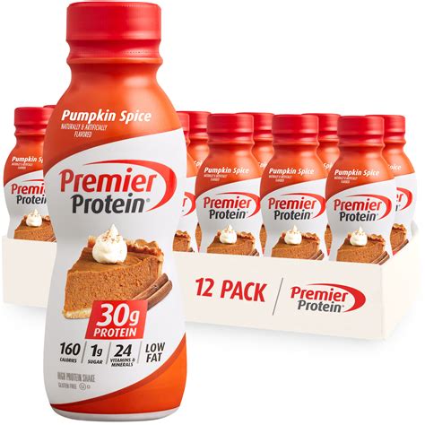 premier protein shake pumpkin spice limited time  protein  fl oz  ct walmartcom