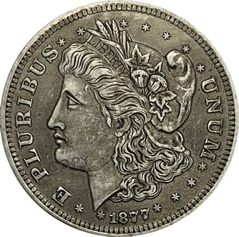 morgan  dollar brass plated silver copy coins