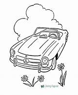 Coloring Pages Car Printable Cars Kids Convertible Fast Cabrio Sheets Mercedes Peterbilt Color Print Vehicles Go Library Clipart Popular Below sketch template