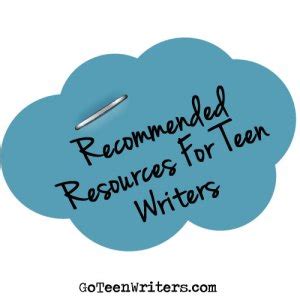recommended resources  teen writers  teen writers