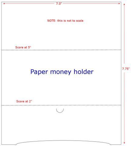 money holder money holders card templates folded cards