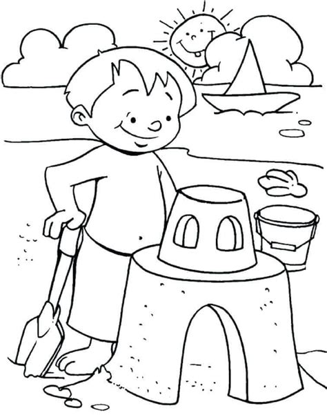 printable beach coloring pages