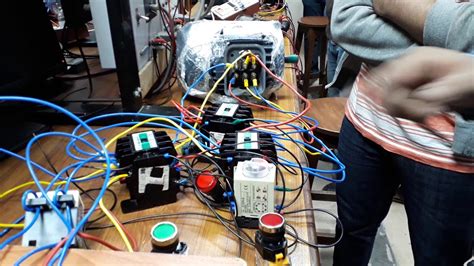 star delta starter timer  power  wiring control circuit lab  youtube
