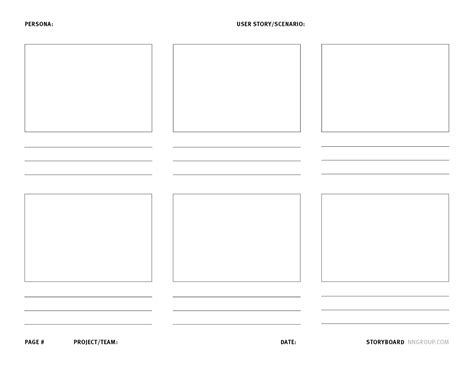 storyboard template  printable