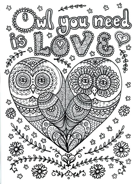 owl coloring pages  adults  detailed owl coloring pages