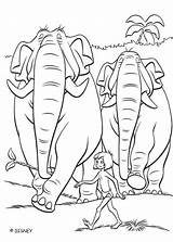 Hathi Colonel Jungle Coloring Color Book Pages La Print Hellokids Disney Online Printables sketch template