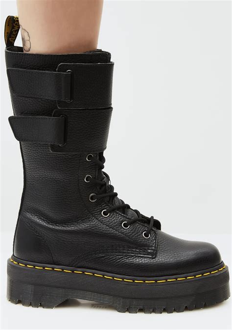 dr martens jagger boots dolls kill lace  boots black boots jungle boots velcro sneakers