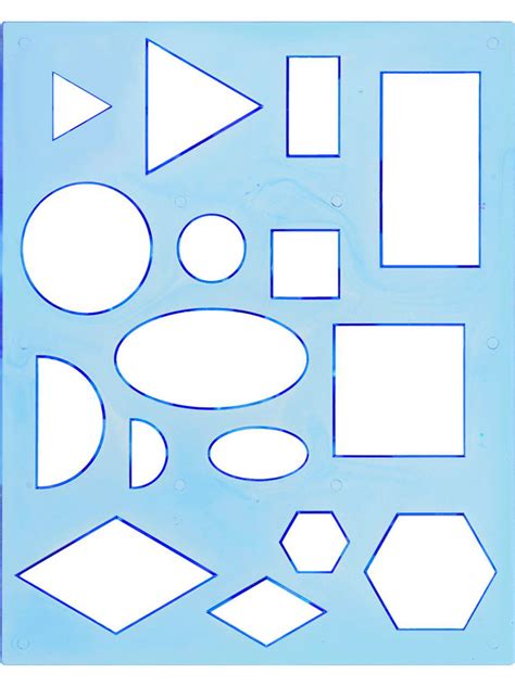 printable geometric stencils  templates