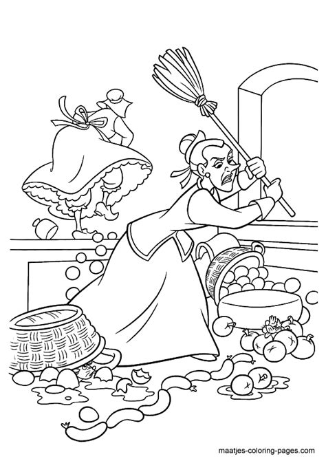 cinderella coloring page