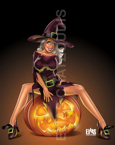 showcase of stunning halloween witches illustration photoshop articles