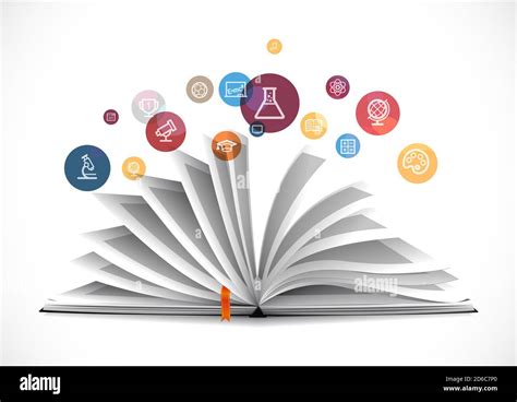 opened book  knowledge concept stock photo alamy