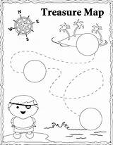 Coloring Treasure Map Pirate Printable Pages Kids Craft Pete Cat Maps Clipart Worksheet Preschool Activities Library Choose Board Popular Crafts sketch template