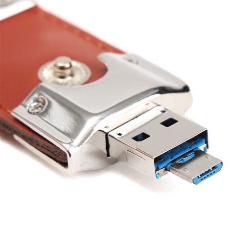 leather micro usb  otg flash drive memory stick gb