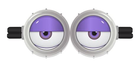 purple minion eyes printable