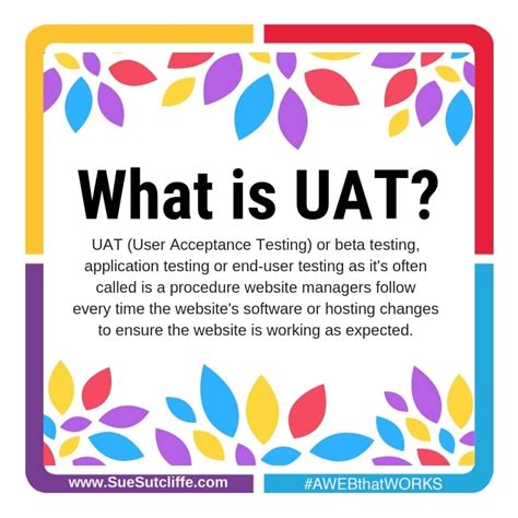 uat user acceptance testing sue sutcliffe