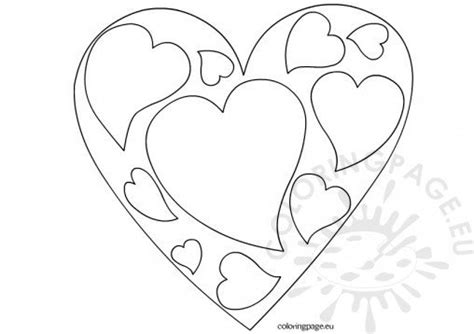 valentines day heart coloring page coloring page