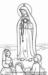 Rosary Fatima Lourdes Children Blessed Virgen Madonna Matka Catholic Kolorowanka Boska Virgin Druku Beth Snowflake Commissions Dame Bibbia Clockwork Cattolici sketch template