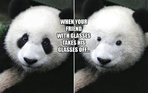 When Your Friend Takes His Glasses Off