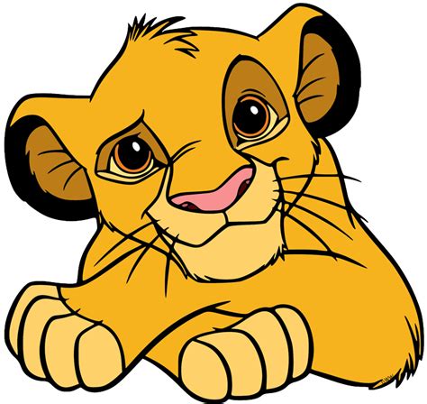lion king clipart simba cartoon lion king simba  images   finder
