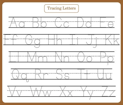 images   printable tracing letters preschool worksheets